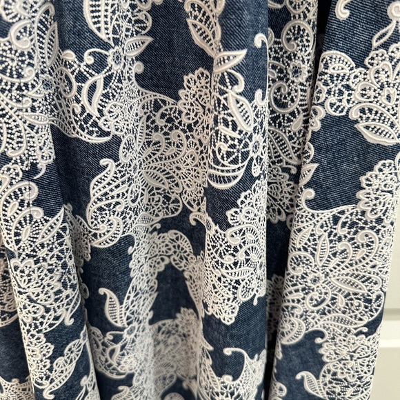 Navy and White Dress with Cardigan small - Picture 2 of 6